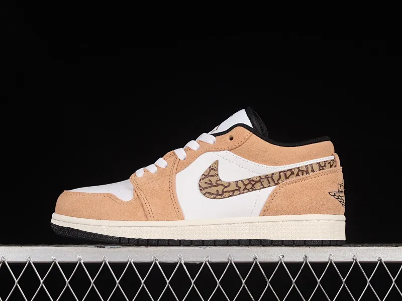 All categories Air Jordan Jordan series basketball shoes Air Jordan 1 Low Z version Air Jordan 1 Low AJ1 Joe 1 white and yellow burst pattern low-top cultural casual sneakers DZ4130-201